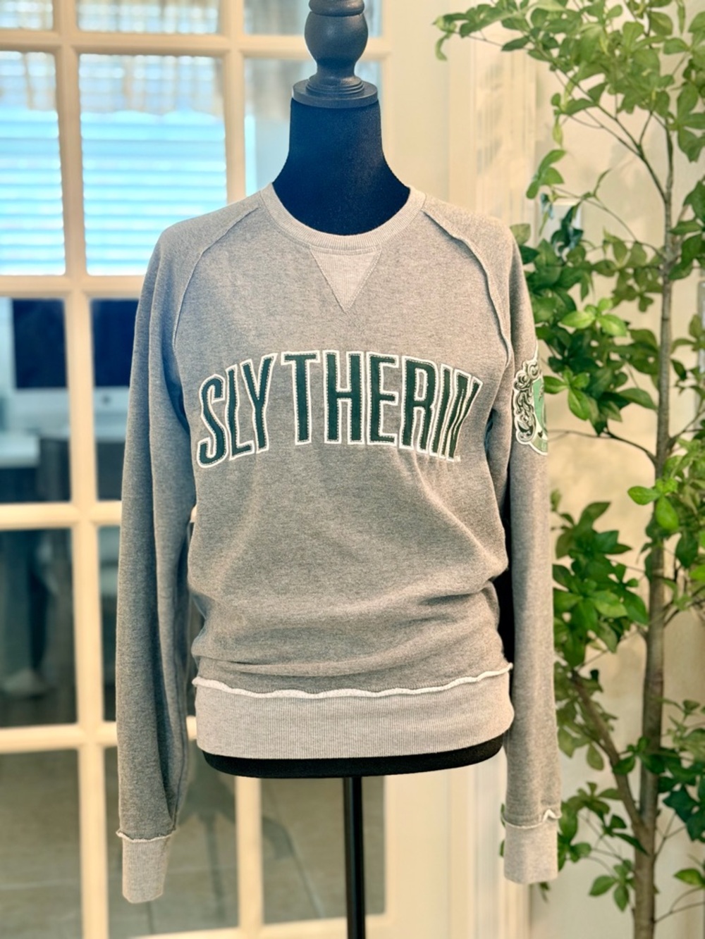 Slytherin Grey Crewneck Sweatshirt - Women's Sweater